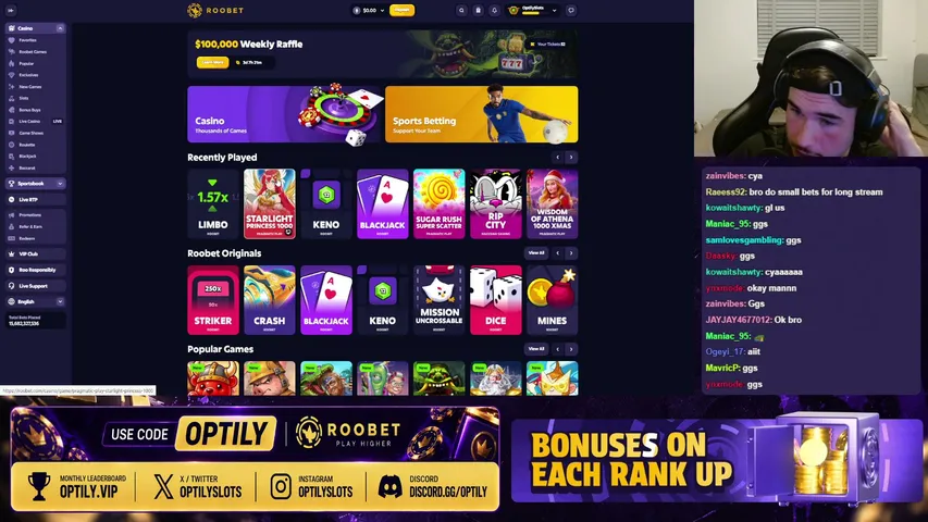 optily playing Slots & Casino - Live Casino Stream