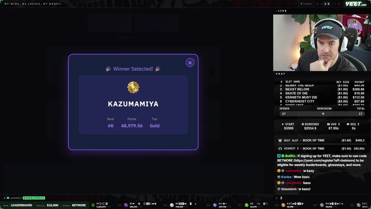 $3,500 RAW BONUS HUNT $200 GIVEAWAY ⚡ TOP 4 RANKED YEET PLAYER 💎 !YEET !DISCORD