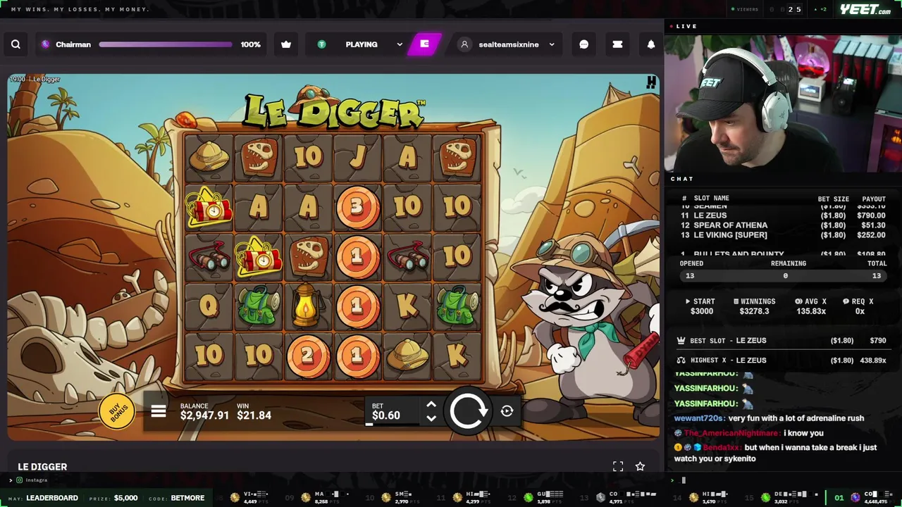 $3000 BONUS HUNT & GIVEAWAYS // TOP 4 YEET PLAYER // !YEET !DISCORD
