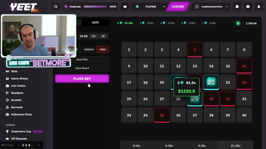 sealteamsixnine playing Slots & Casino - Live Casino Stream