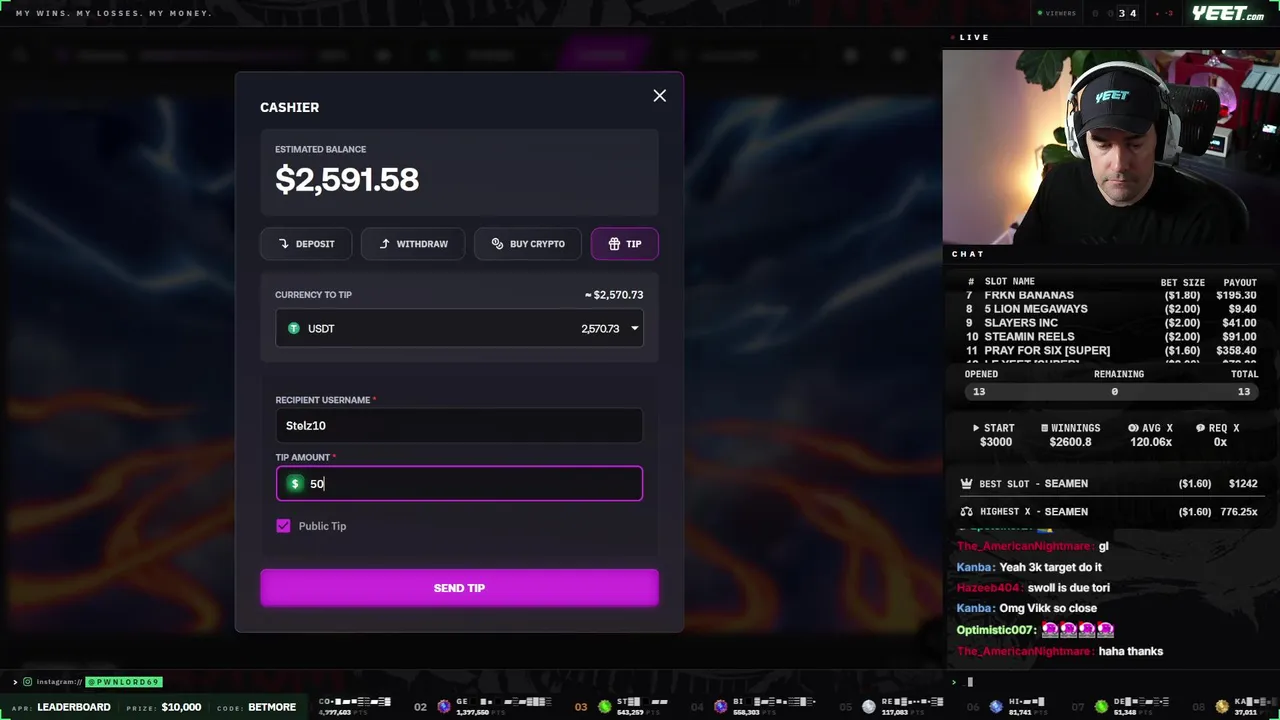 ⚡ $3K BONUS HUNT & GIVEAWAYS ⚡ TOP 4 RANKED YEET PLAYER 💎 !YEET !DISCORD