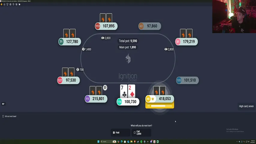 lulzy playing Poker - Live Casino Stream