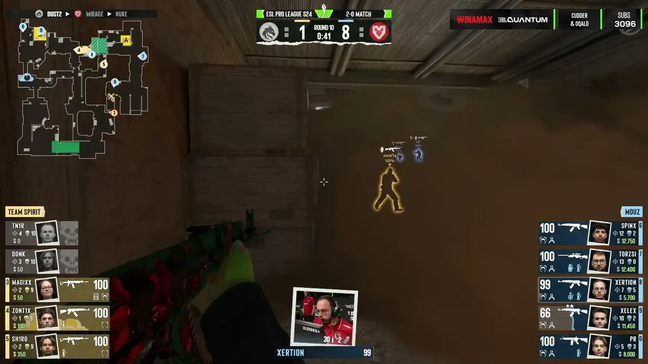 SPIRIT vs MOUZ - ESL Pro League S24 | !site !croissant !winamax !skinplace