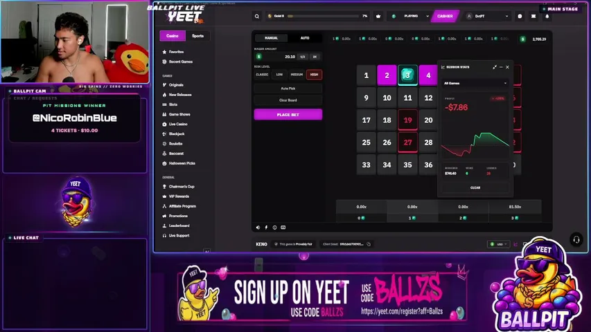 bigballzs playing Slots & Casino - Live Casino Stream