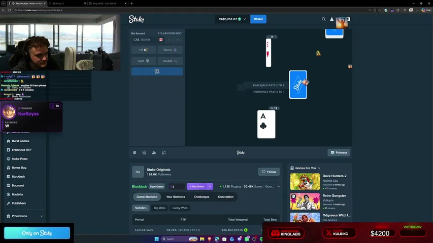 kingkulbik playing Slots & Casino - Live Casino Stream