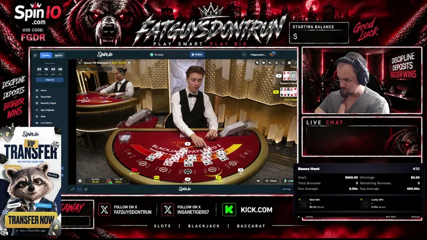 Fatguysdontrun playing Slots & Casino - Live Casino Stream