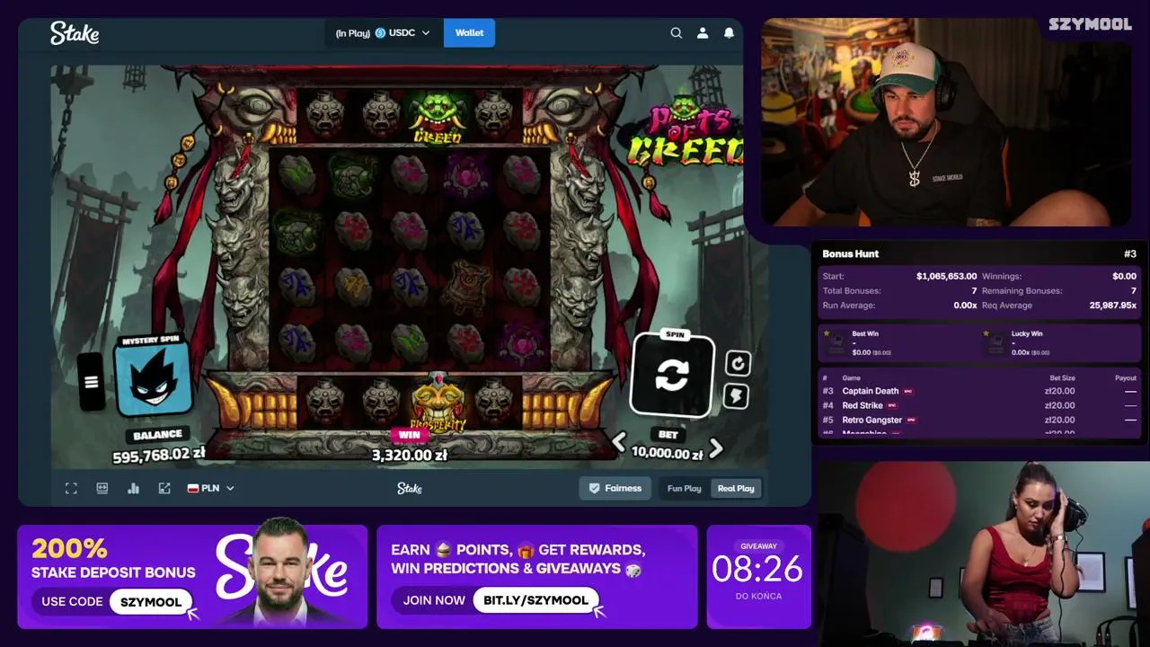 $300 raw giveaway every 25min | $100K Monthly & $10K Weekly Leaderboards | !stake !site !giveaway 💎🚀 - [VOD @szymool ]