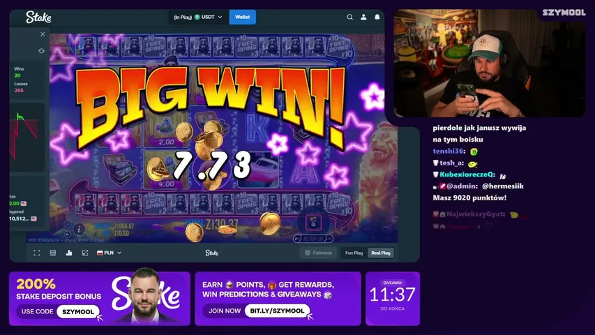 szymool247 playing Slots & Casino - Live Casino Stream