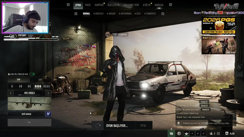 PUBG Akmayalım mı yahu :) !bynogame