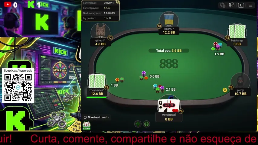 tdaah playing Poker - Live Casino Stream