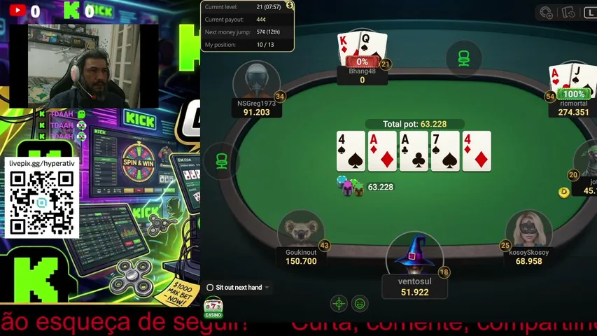 tdaah playing Poker - Live Casino Stream