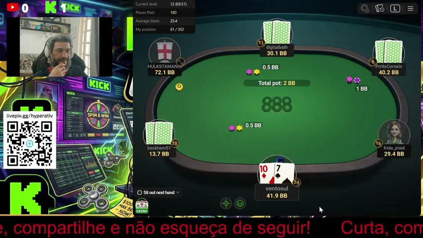 tdaah playing Poker - Live Casino Stream