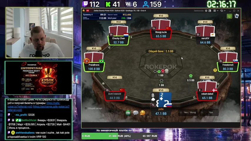 One table. Full concentration. VPIP 100😈 | Год идёт так - !2026