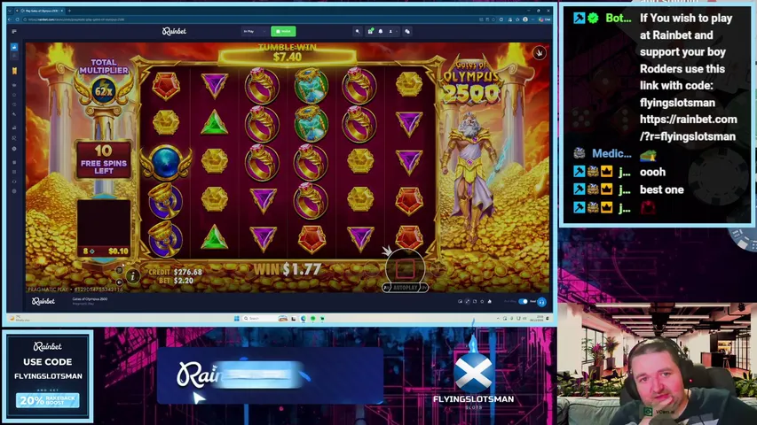 flyingslotsman playing Slots & Casino - Live Casino Stream