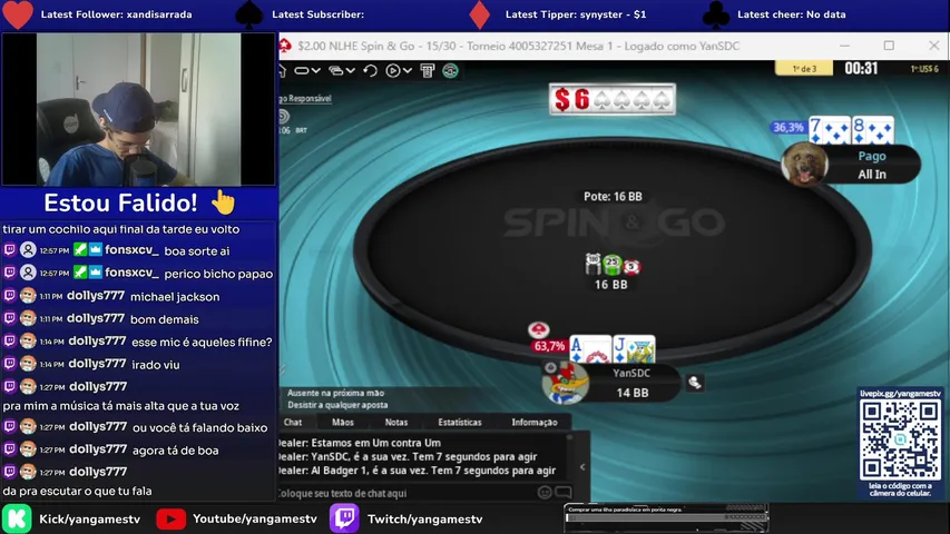 Poker e Games | Estou falido