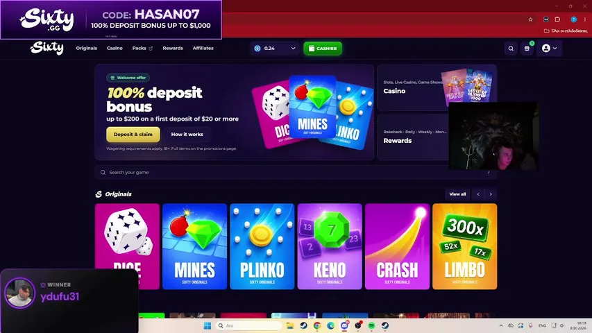 darkguardiannn playing Slots & Casino - Live Casino Stream
