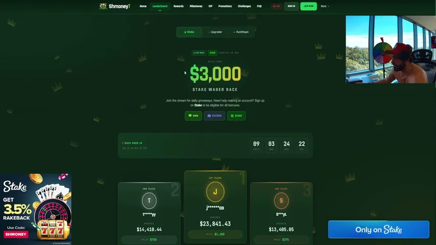shmoneyt playing Slots & Casino - Live Casino Stream