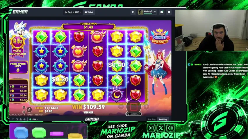Mariozip7 playing Slots & Casino - Live Casino Stream