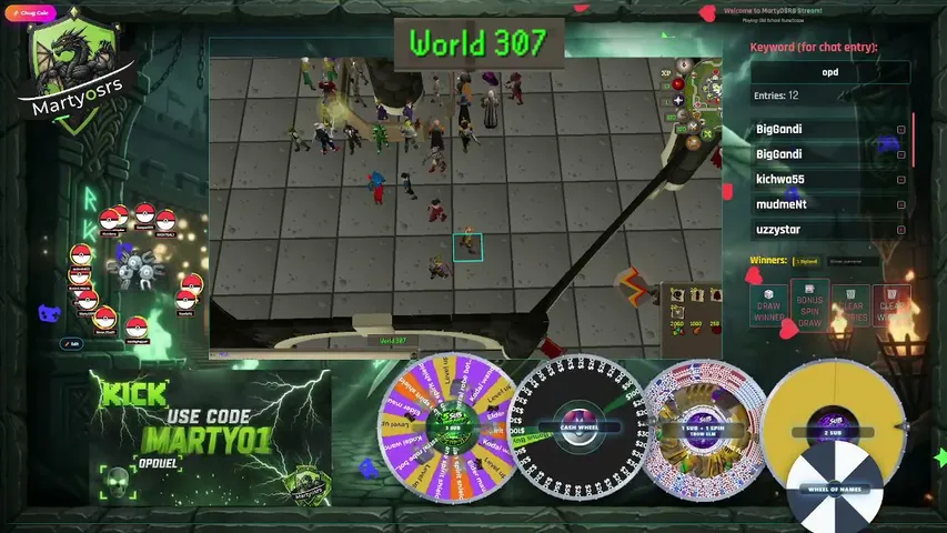 MartyOSRS playing Old School RuneScape - Live Casino Stream