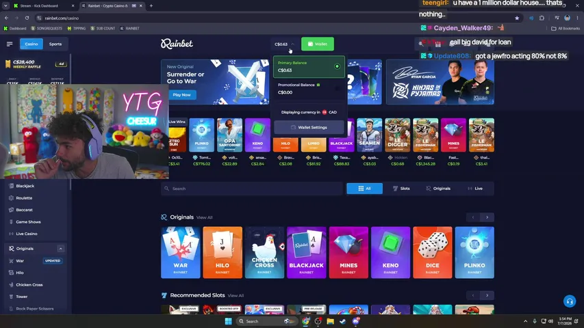 Cheesur playing Slots & Casino - Live Casino Stream