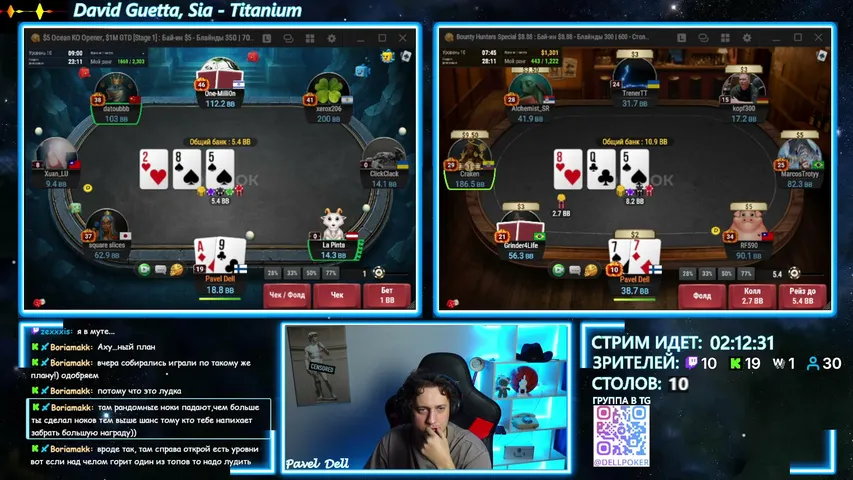 paveldell playing Monopoly Poker - Live Casino Stream