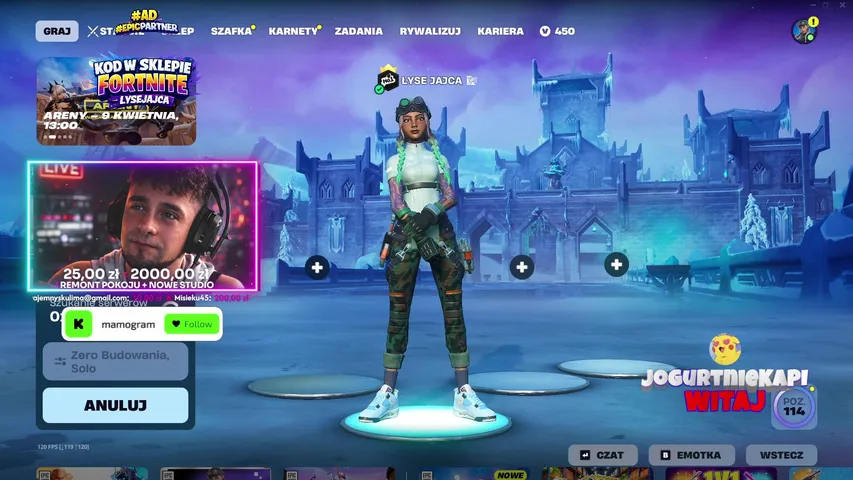 Fortnite LIVE | Cho pograc i pogadac!