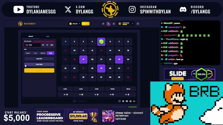 dylanjamesgg playing Slots & Casino - Live Casino Stream