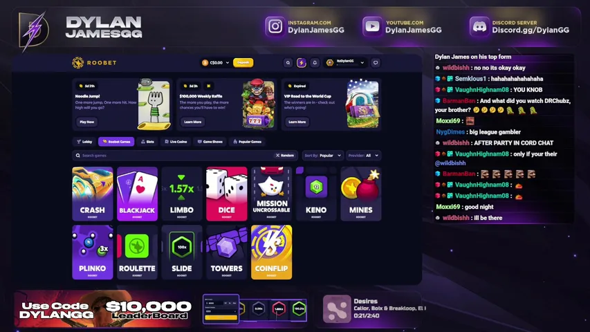 GET IN HERRRE- $3000 Start - YES, I AM THE FOUNDER of Gamboligy  - Chat Calls All Stream!  [$15,000 In LBS @ DylanJames.GG]