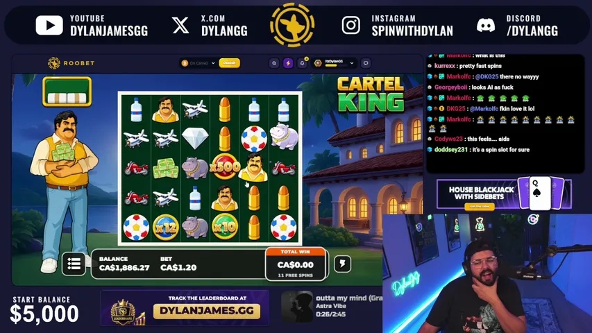 dylanjamesgg playing Slots & Casino - Live Casino Stream