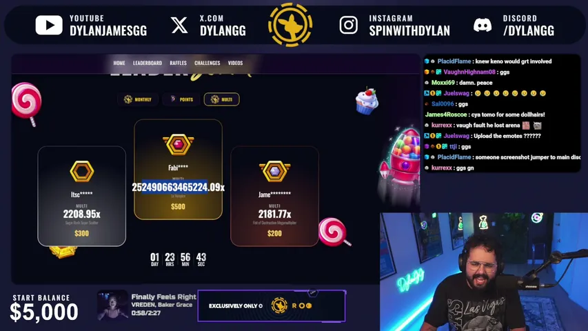 dylanjamesgg playing Slots & Casino - Live Casino Stream