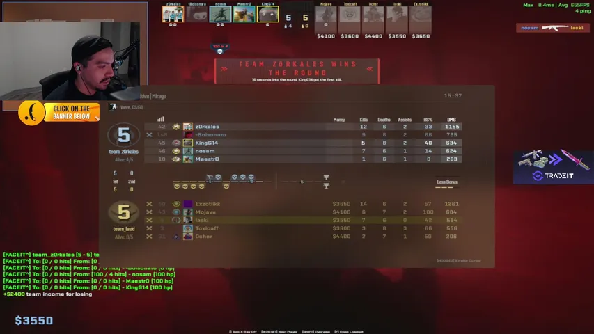 4000 ELO w/ stewie2k trainwreck tarik donk m0nesy & s1mple