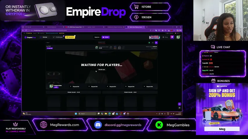 meggambles playing Slots & Casino - Live Casino Stream