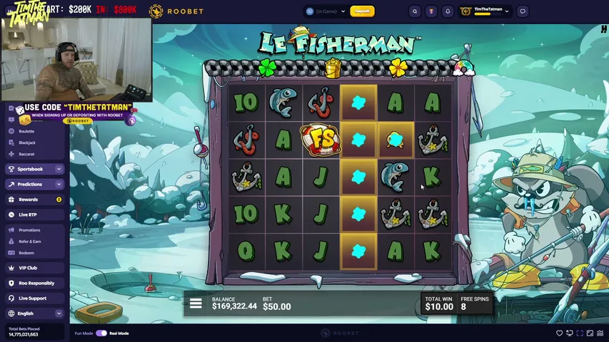 TimTheTatman playing Slots & Casino - Live Casino Stream