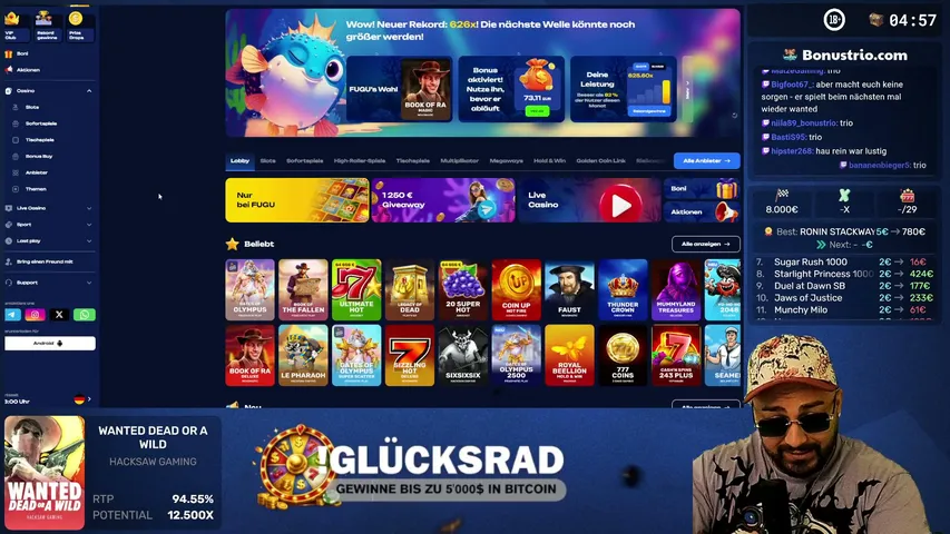 Bonustrio playing Slots & Casino - Live Casino Stream