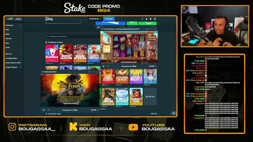 bougassaa playing Slots & Casino - Live Casino Stream