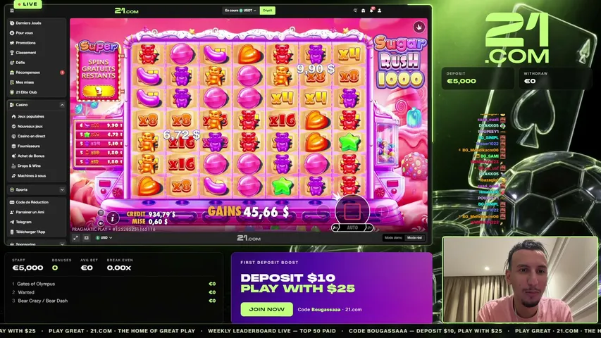bougassaa playing Slots & Casino - Live Casino Stream