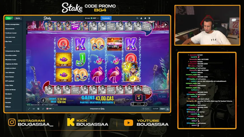 bougassaa playing Slots & Casino - Live Casino Stream