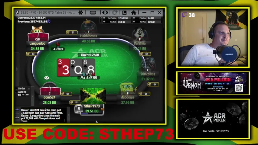 StheP1973 playing Poker - Live Casino Stream