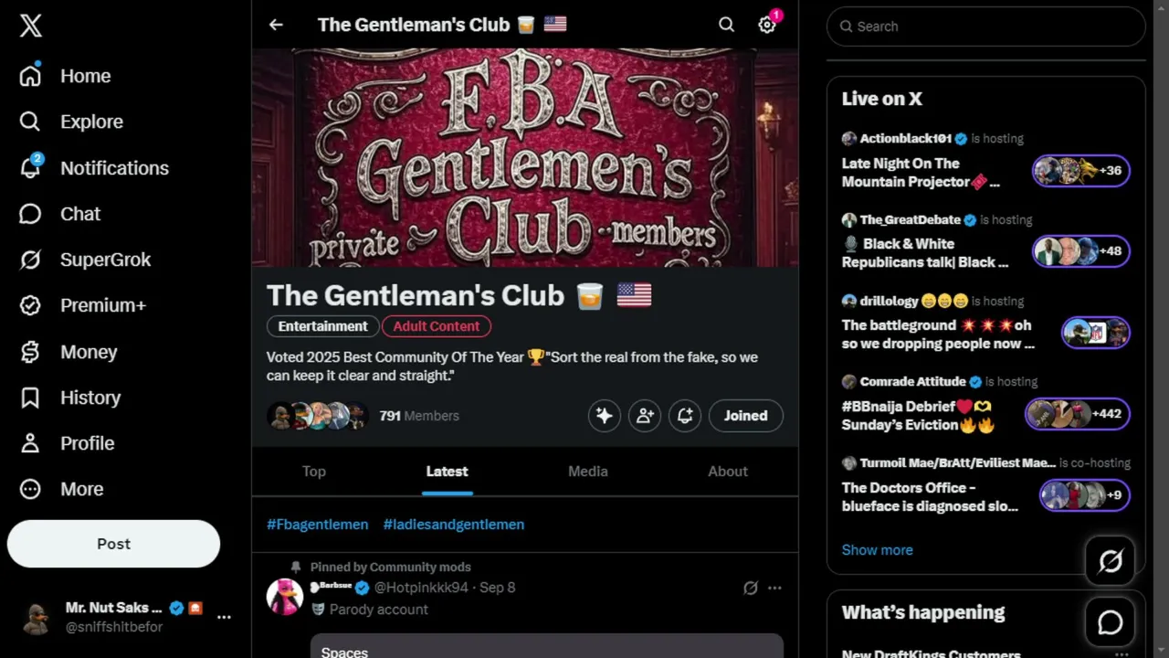 thegentlemansclub live
