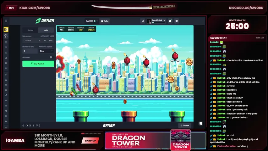 sword playing Slots & Casino - Live Casino Stream