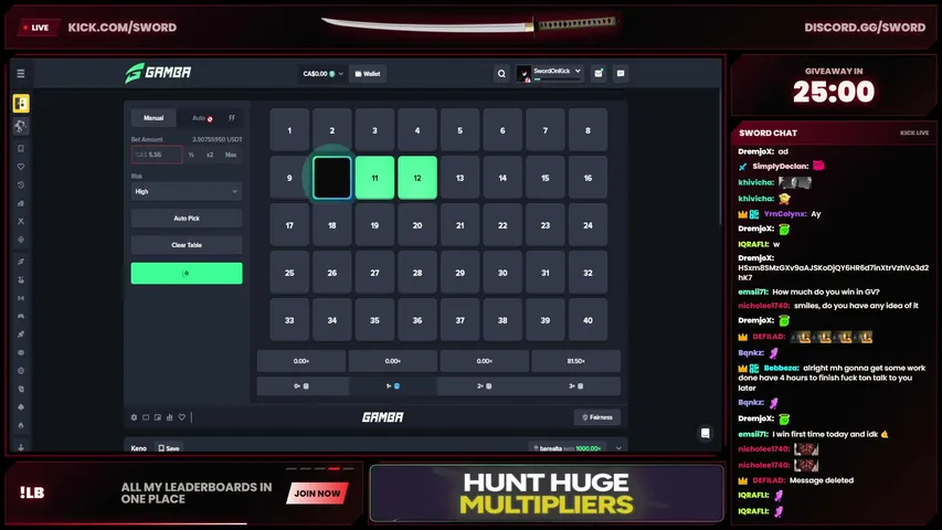 sword playing Slots & Casino - Live Casino Stream