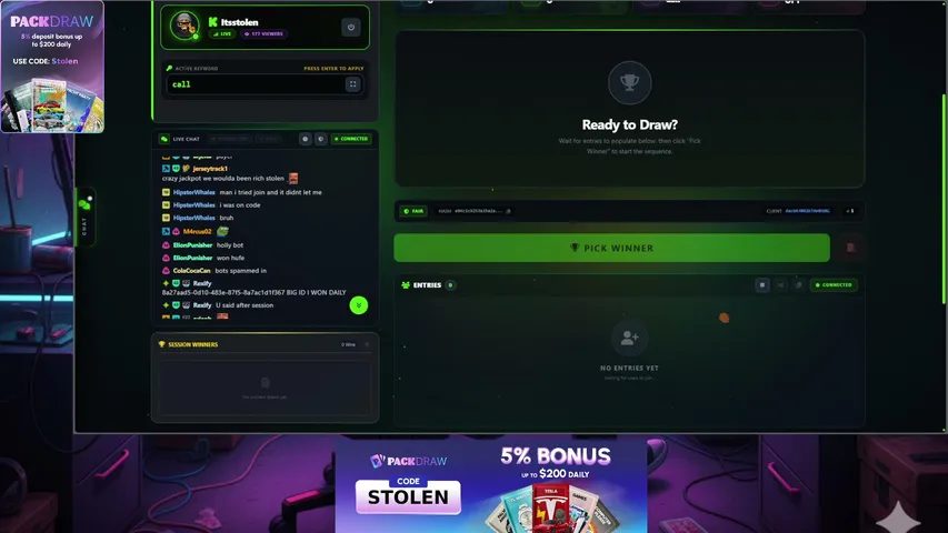 ItsStolen playing Slots & Casino - Live Casino Stream