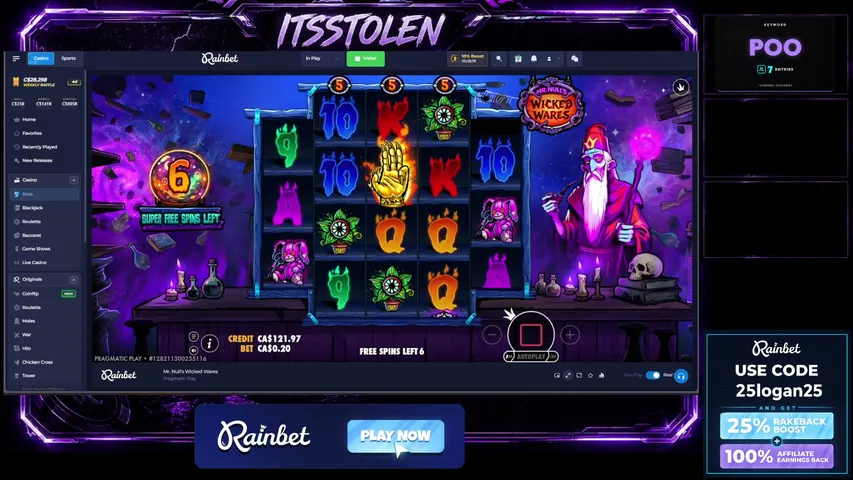 ItsStolen playing Slots & Casino - Live Casino Stream
