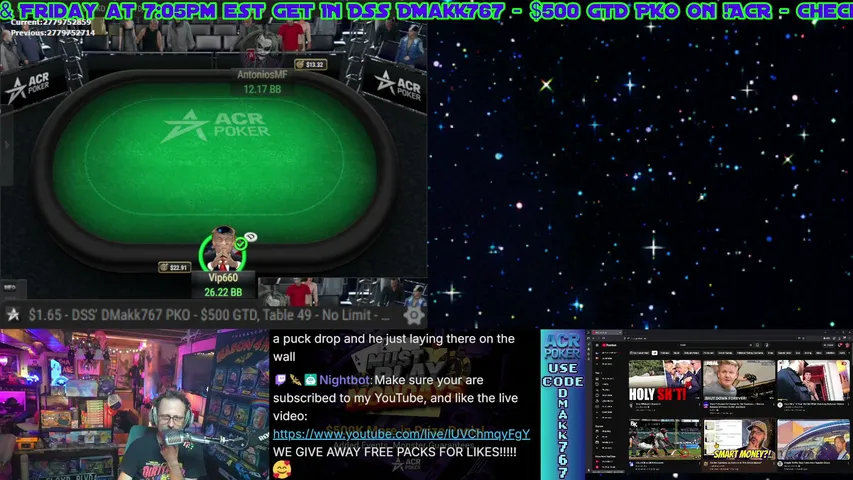 FREE SEATS to DSS Leaderboard Game on !ACR Poker || Ep. 1822 🟢Live from thaBasement™