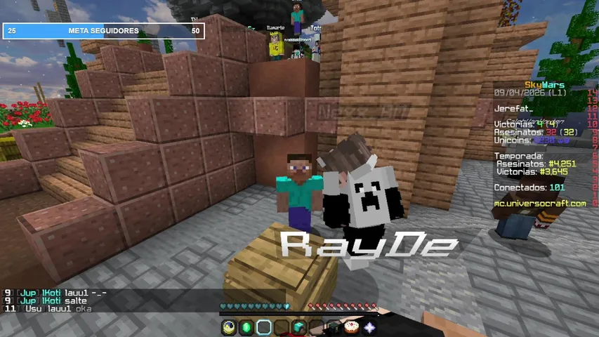 Directito nocturno de Jueves jugando en Universocraft