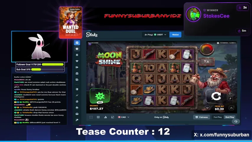 funnysuburbanvidz playing Slots & Casino - Live Casino Stream