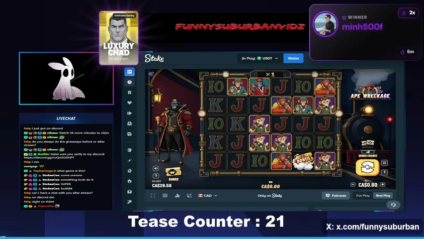 funnysuburbanvidz playing Slots & Casino - Live Casino Stream