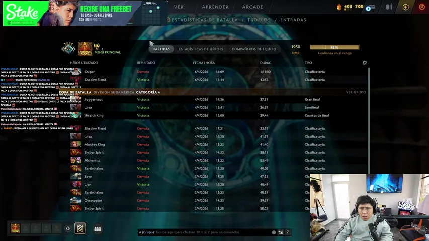 PELAO INFIEL | Dota 2 | Stake +18