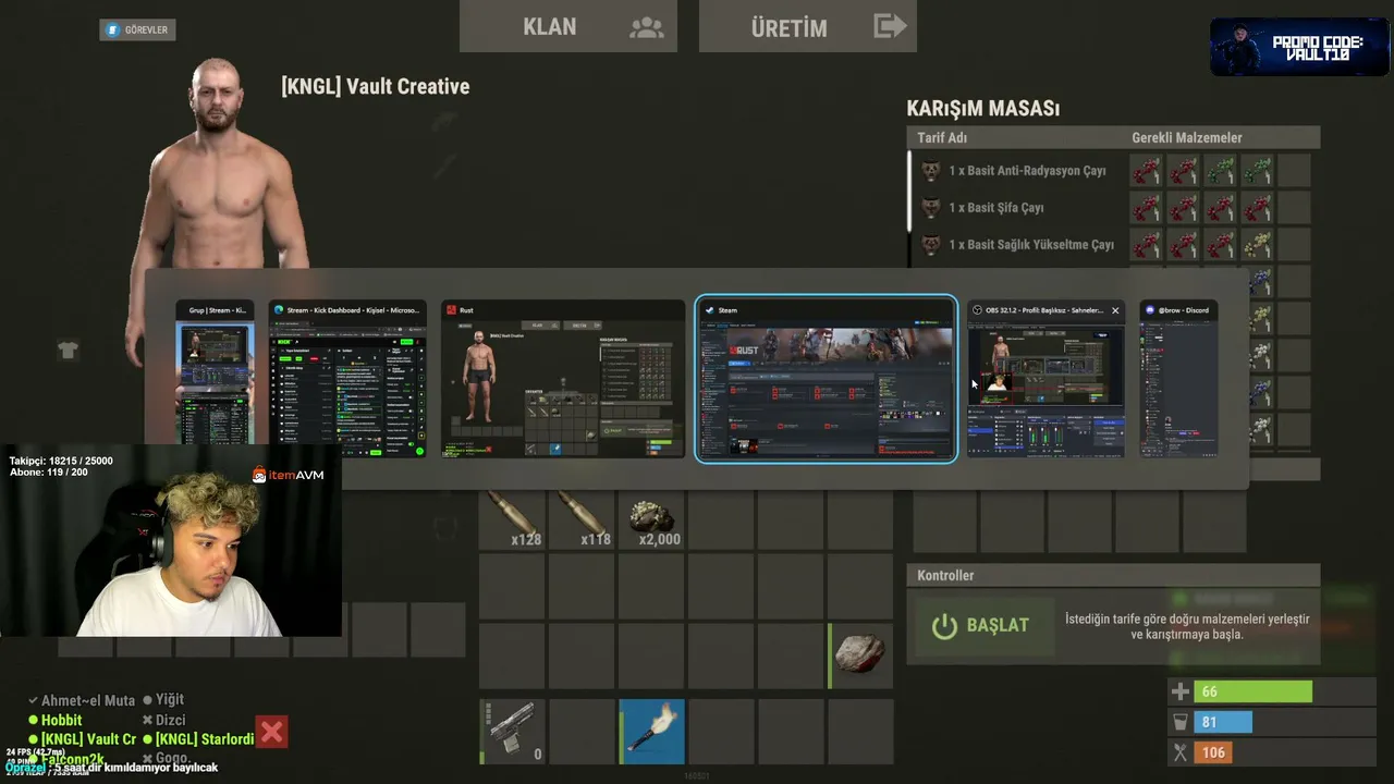 EN KARŞI RUST POVU | Bestrust'da Rust Training | !itemavm !bestrust