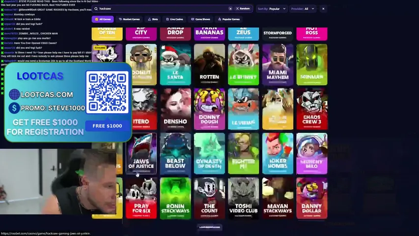 stevuewilsldhoit playing Slots & Casino - Live Casino Stream